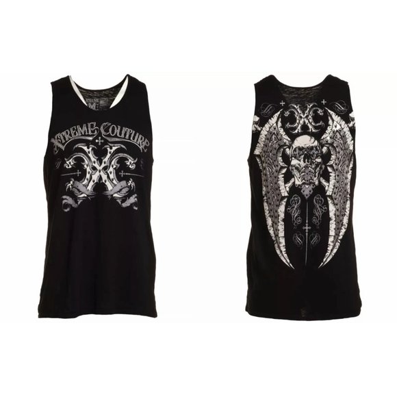 XTREME COUTURE by AFFLICTION Men's Tank TYPHOON Bi - Picture 2 of 6